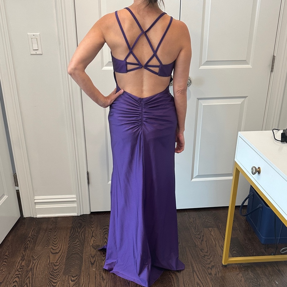 Elegant Purple Gown - Picture 2 of 4